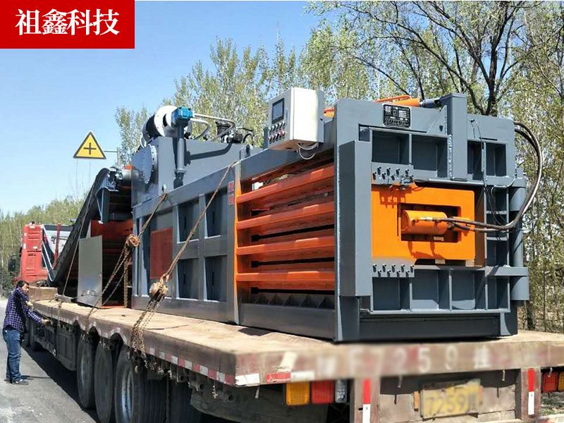 全自動(dòng)廢紙打包機(jī)發(fā)往貴州六盤水市